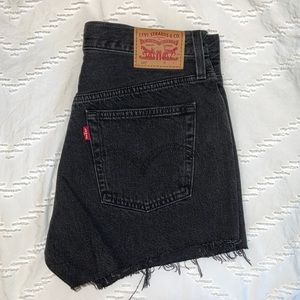 Black levi 501 shorts